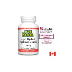 Хиалуронова киселина Hyabest® - За кожата и ставите, 120 mg, 60 капсули Natural Factors