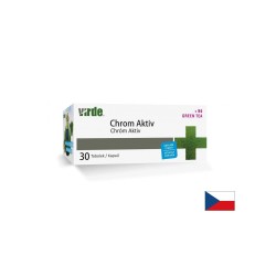 Хром 168 µg + Зелен чай 100 mg + Цинк – Метаболитен баланс и контрол на теглото, 30 капсули