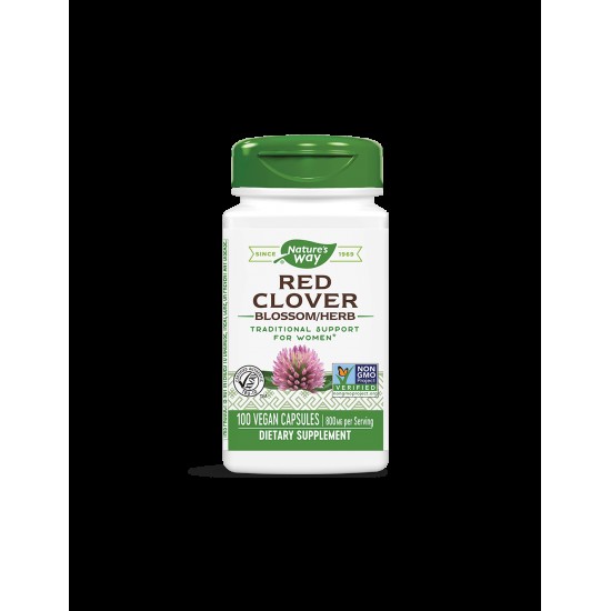 Red Clover Blossom Herb/ Червена детелина (цвят и билка) 400 mg х 100 капсули Nature’s Way