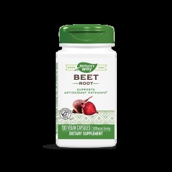 Beet Root - Червено цвекло (корен) – антианемично и кардиопротективно средство, 500 mg, 100 капсули Nature’s Way