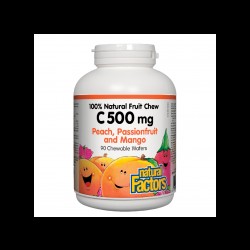 Vitamin C/ Витамин С 500 mg х 90 дъвчащи таблетки с вкус на тропически плодове Natural Factors