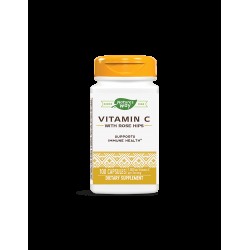 Витамин C с шипка - Vitamin C with Rose Hips 500 mg, 100 капсули Nature’s Way