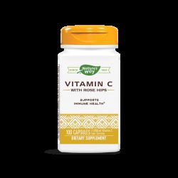 Витамин C с шипка - Vitamin C with Rose Hips 500 mg, 100 капсули Nature’s Way