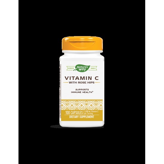 Витамин C с шипка - Vitamin C with Rose Hips 500 mg, 100 капсули Nature’s Way