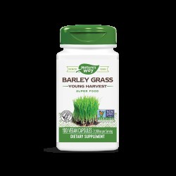 Barley Grass - Ечемичена трева – зелена суперхрана за алкализиране и укрепване на организма, 500 mg, 100 капсули Nature’s Way