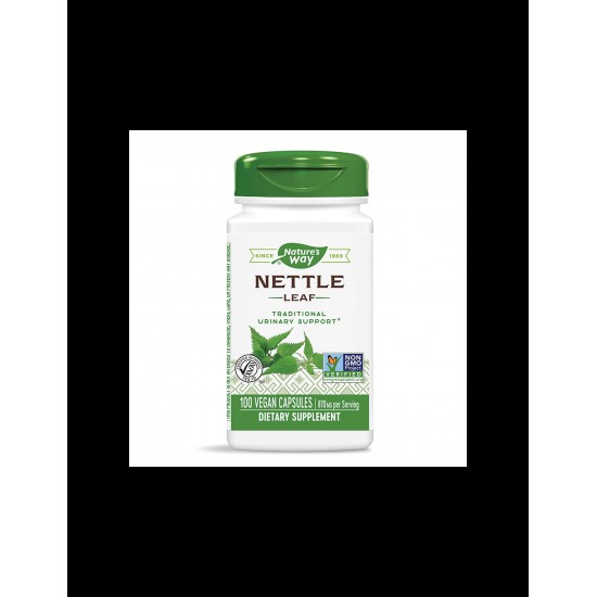 Nettle Leaf - Коприва (лист) - диуретик и детоксикатор, 435 mg, 100 капсули Nature’s Way