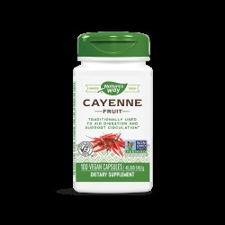 Cayenne Fruit/ Лют червен пипер (плод) 450 mg х 100 капсули Nature’s Way