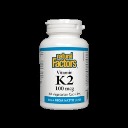 Vitamin K2/ Витамин К2 (MK-7) 100 mcg х 60 капсули Natural Factors