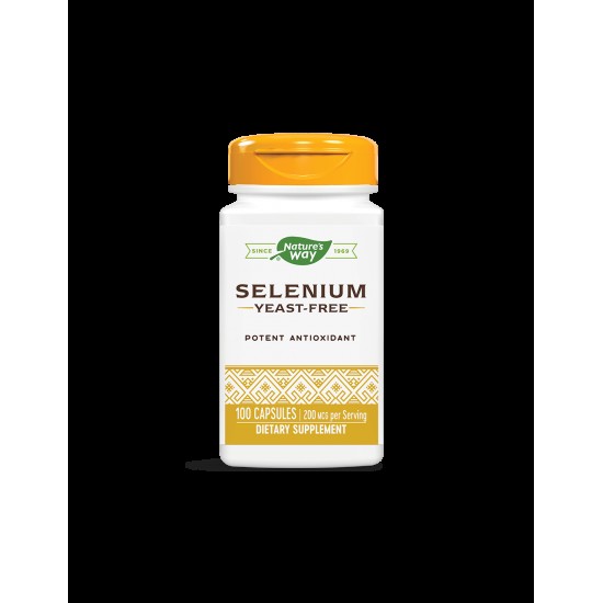 Селен - Selenium 200 mcg, 100 капсули Nature’s Way