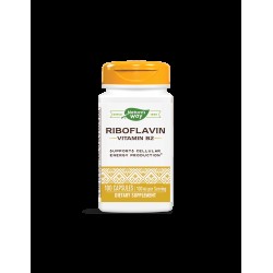 Riboflavin Vitamin B2/ Витамин В2 100 mg x 100 капсули Nature’s Way