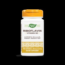 Riboflavin Vitamin B2/ Витамин В2 100 mg x 100 капсули Nature’s Way