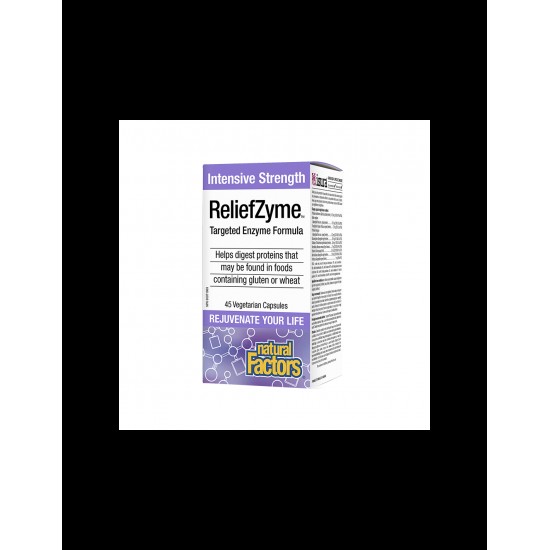 ReliefZyme™ Targeted Enzyme Formula - Храносмилателни ензими x 45 капсули Natural Factors