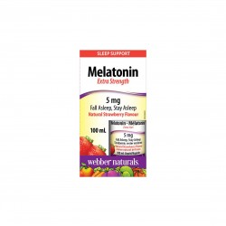 Melatonin Extra Strength/ Мелатонин (капки с вкус на ягода), 100 ml