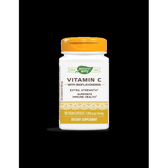 Vitamin C with Bioflavonoids/ Витамин С 1000 mg & Биофлавоноиди х 100 капсули Nature’s Way