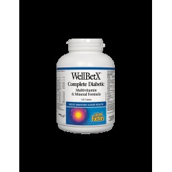 WellBetX® Complete Diabetic/ Мултивитамини за диабетици x 120 таблетки Natural Factors