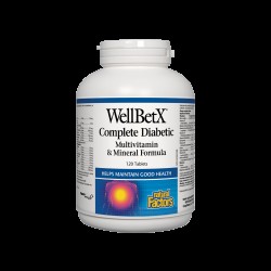 WellBetX® Complete Diabetic/ Мултивитамини за диабетици x 120 таблетки Natural Factors