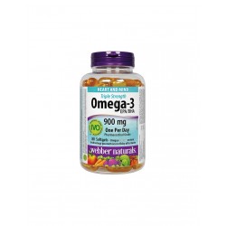 Omega-3 Triple Strenght / Омега-3 900 mg x 80 софтгел капсули Webber Naturals