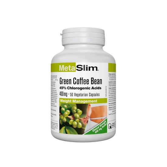 MetaSlim® Green Coffee Bean/ Зелено кафе (зърна) 400 mg x 50 капсули