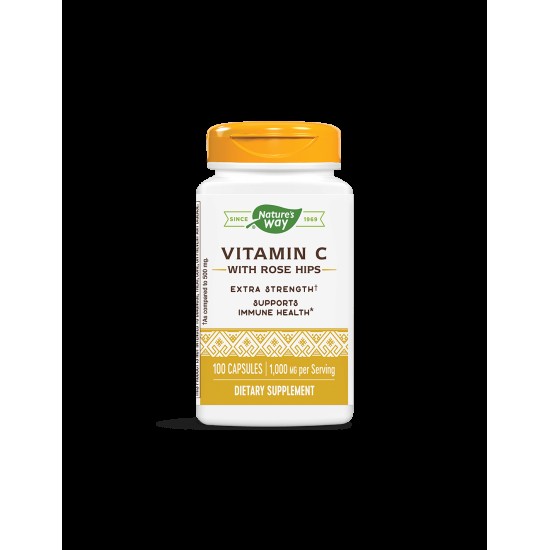 Vitamin C with Rose Hips/ Витамин С 1000 mg & Шипка x 100 капсули Nature’s Way