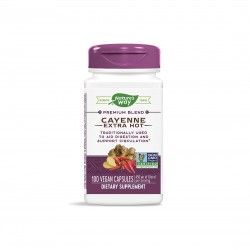 Cayenne Extra Hot/ Супер лют червен пипер 450 mg х 100 капсули Nature’s Way