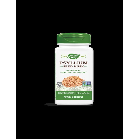 Psyllium Seed Husk/ Теснолист живовляк/ Хуск (люспи) 525 mg х 180 капсули Nature’s Way