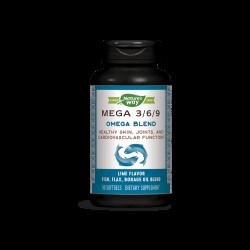 Mega 3/6/9 Omega Blend/ Омега 3/6/9, 90 софтгел капсули Nature’s Way