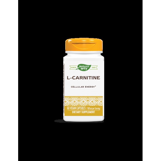 L-Carnitine/ Л-Карнитин 500 mg х 60 капсули Nature’s Way