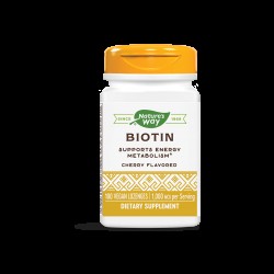 Biotin/ Биотин 1000 mcg x 100 таблетки за смучене Nature’s Way