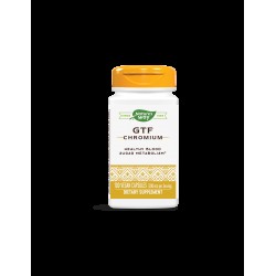 Хром (никотинат) GTF - Контрол на кръвната захар, 200 mcg, 100 капсули Nature’s Way