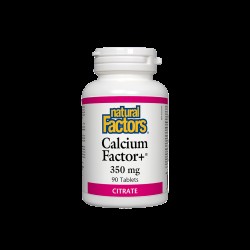 Calcium Factor+®/ Калций фактор+® (цитрат) 350 mg х 90 таблетки Natural Factors