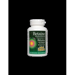 Betaine Hydrochloride / Бетаин Хидрохлорид, 500 mg, 90 капсули Natural Factors