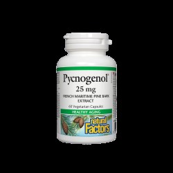 Pycnogenol® - Пикногенол, 25 mg, 60 капсули Natural Factors