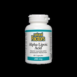 Alpha-Lipoic Acid/ Алфа-липоева киселина 200 mg x 60 капсули Natural Factors