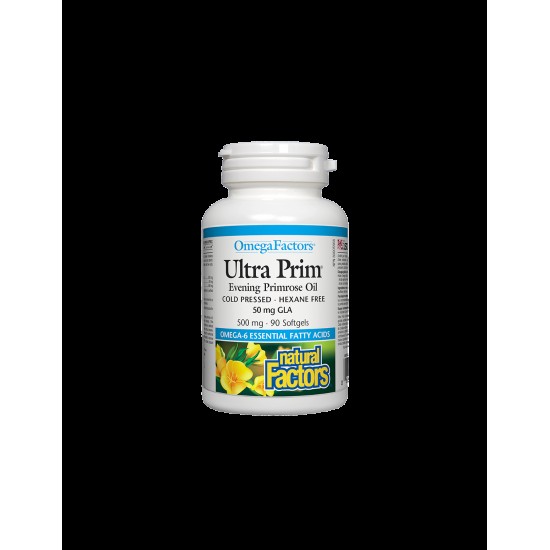 Ultra Prim® Evening Primrose Oil 50 mg GLA/ Вечерна иглика масло 500 mg х 90 софтгел капсули Natural Factors