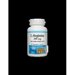 Л-Аргинин - L-Arginine 500 mg, 90 капсули Natural Factors