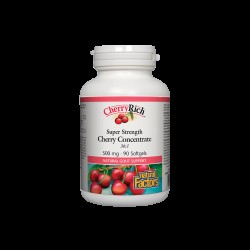 При подагра - Череша супер концентрат - CherryRich™ 500 mg, 90 софтгел капсули Natural Factors