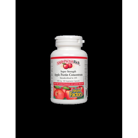 Apple Pectin Concentrate - Ябълков пектин супер концентрат, 500 mg, 90 капсули Natural Factors