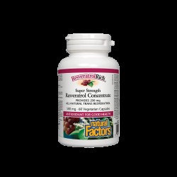 ResveratrolRich® Resveratrol Concentrate/ Ресвератрол супер концентрат 500 mg х 60 капсули Natural Factors