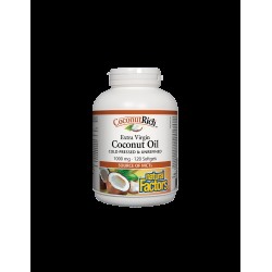 CoconutRich™ Coconut Oil Extra Virgin / Кокосово масло 1000 mg x 120 софтгел капсули Natural Factors