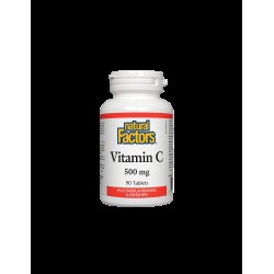 Vitamin C/ Витамин C 500 mg + Шипка и Биофлавони х 90 таблетки Natural Factors