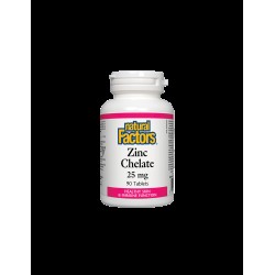 Zinc Chelate/ Цинк (хелат) 25 mg х 90 таблетки Natural Factors