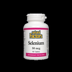 Selenium/ Селен 50 mcg х 90 таблетки Natural Factors