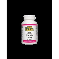 Iron Chelate/ Желязо (хелат) 25 mg x 90 таблетки Natural Factors