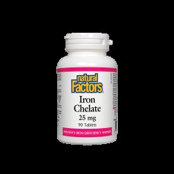 Iron Chelate/ Желязо (хелат) 25 mg x 90 таблетки Natural Factors