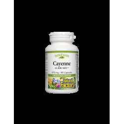 Cayenne 42 000 SHU/ Лют червен пипер 470 mg х 90 капсули Natural Factors