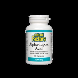 Alpha-Lipoic Acid/ Алфа-липоева киселина 400 mg x 60 капсули Natural Factors