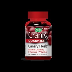 CranRx® Gummies Urinary Health / Грижа за уринарния тракт с Червена боровинка, Д-маноза и витамин С х 60 желирани таблетки Nature’s Way