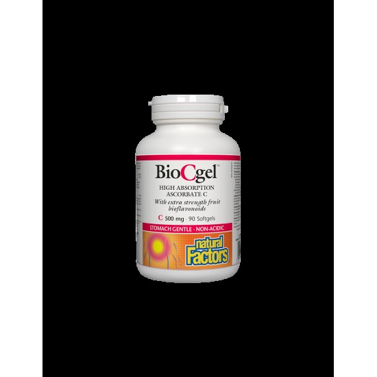 Vitamin C BioCgel™/ Витамин С 500 mg (калциев аскорбат) х 90 софтгел капсули Natural Factors