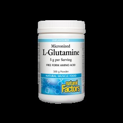 L-Glutamine Micronized/ Л-Глутамин (микронизиран) х 300 g / 60 дози Natural Factors