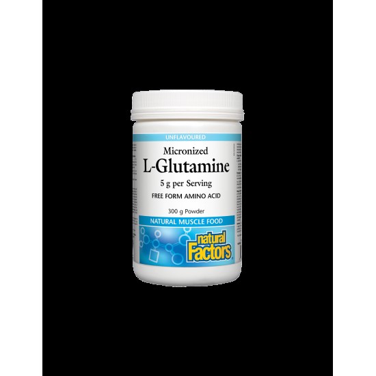 L-Glutamine Micronized/ Л-Глутамин (микронизиран) х 300 g / 60 дози Natural Factors